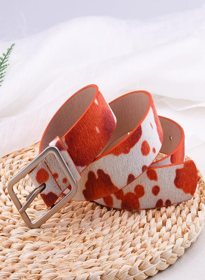 YALLNASL Western Cow Girl Belt for Women Girls Vintage Party Outfits for Christmas Cosplay Costumes Y2k Cowgirl Accessories for Women Girls Y2k Grunge Belt for Jeans Pants Southwestern Soft Faux Leather Belts - Image 4