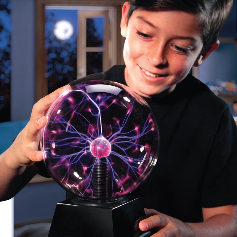 Discoveryâ„¢ Plasma Globe Lamp, Touch & Sound Sensitive Lightning, Interactive Electric Plasma Ball for Hands-On STEM Learning, Plug-in Bedroom & Desktop Decorative lamp - Image 3