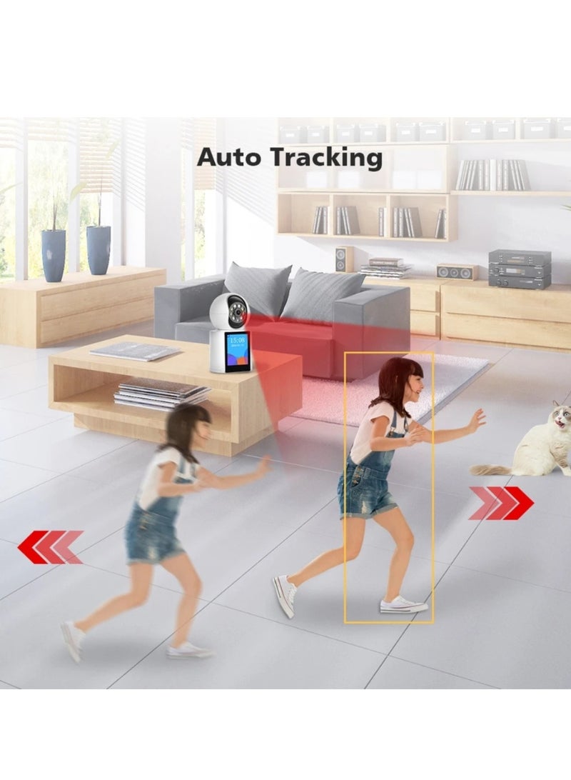 جورتان كاميرا ذكية لمكالمات الفيديو بدقة 5 ميجابكسل، مكالمات فيديو مجانية، كشف الحركة، تتبع الحركة، رؤية ليلية ملونة، إنذار محمول، تحكم PTZ، دقة عالية - Image 3