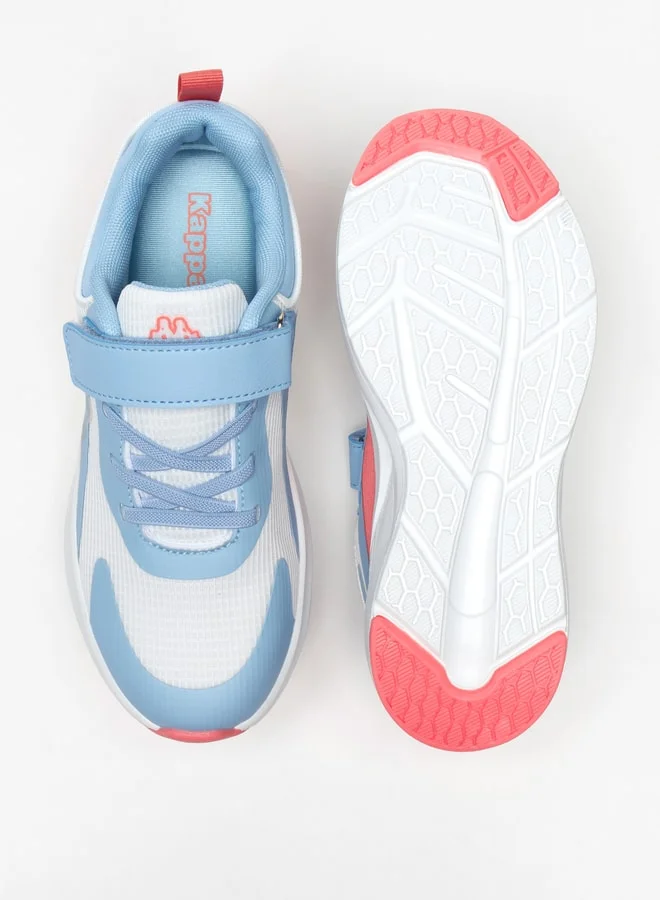 Kappa Girls' Textured Sports Shoes with Hook and Loop Closure