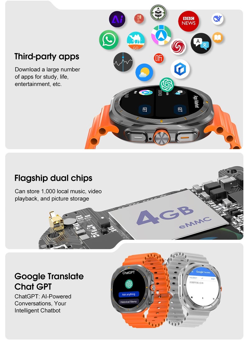 RollsTimi  - Bluetooth Smartwatch, Support AI Voice, Multiple Language Settings, Sports Health Monitoring, Multiple Sports Modes, Universal For IOS And Android Systems, DT Watch Ultra Mini - Image 1