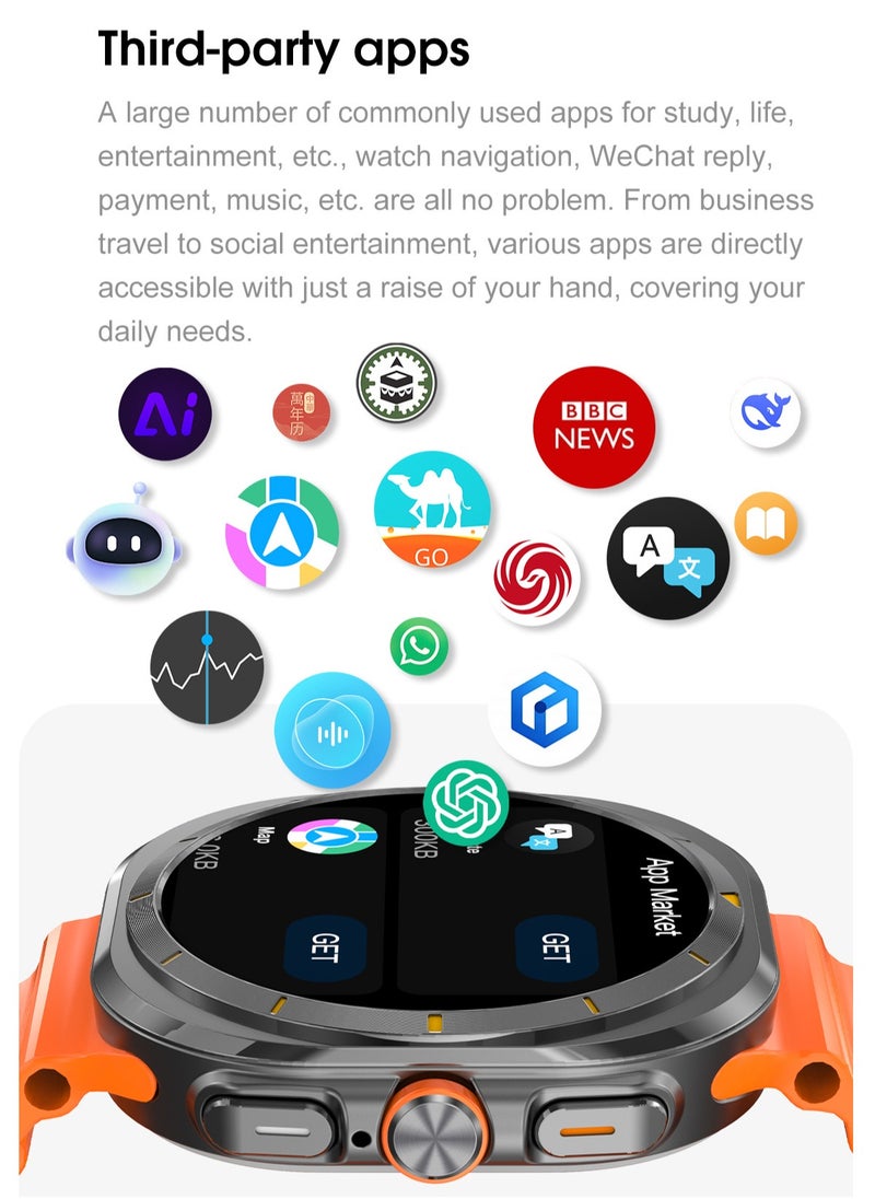 RollsTimi  - Bluetooth Smartwatch, Support AI Voice, Multiple Language Settings, Sports Health Monitoring, Multiple Sports Modes, Universal For IOS And Android Systems, DT Watch Ultra Mini - Image 1