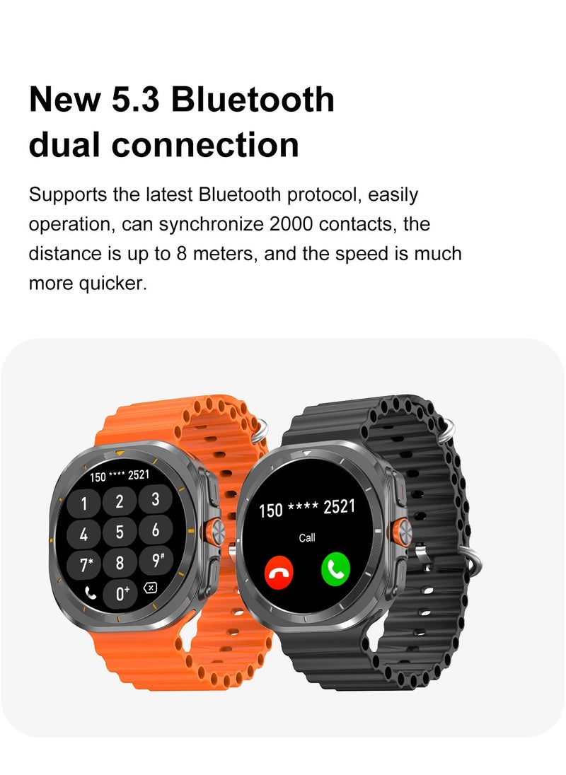 RollsTimi  - Bluetooth Smartwatch, Support AI Voice, Multiple Language Settings, Sports Health Monitoring, Multiple Sports Modes, Universal For IOS And Android Systems, DT Watch Ultra Mini - Image 1