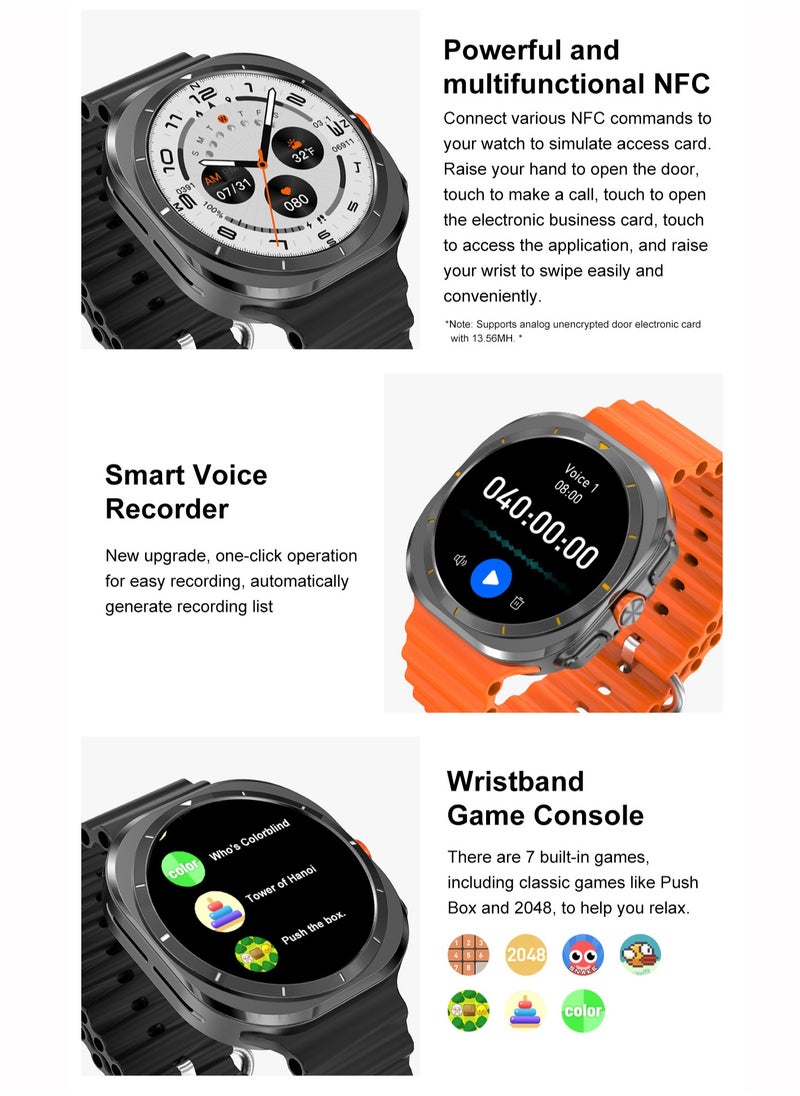RollsTimi  - Bluetooth Smartwatch, Support AI Voice, Multiple Language Settings, Sports Health Monitoring, Multiple Sports Modes, Universal For IOS And Android Systems, DT Watch Ultra Mini - Image 1