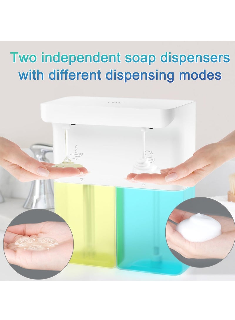 Excefore Automatic Soap Dispenser, Liquid Hand Soap Dispenser for Bathroom, with 3 Adjustable Volume Control,Wall Mounted Rechargeable Dish Soap Dispenser for Bathroom Kitchen, 20.29oz - Image 3