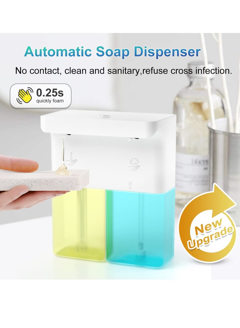 Excefore Automatic Soap Dispenser, Liquid Hand Soap Dispenser for Bathroom, with 3 Adjustable Volume Control,Wall Mounted Rechargeable Dish Soap Dispenser for Bathroom Kitchen, 20.29oz - Image 4
