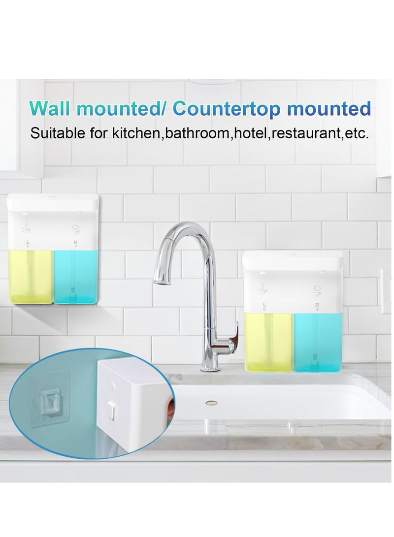 Excefore Automatic Soap Dispenser, Liquid Hand Soap Dispenser for Bathroom, with 3 Adjustable Volume Control,Wall Mounted Rechargeable Dish Soap Dispenser for Bathroom Kitchen, 20.29oz - Image 5