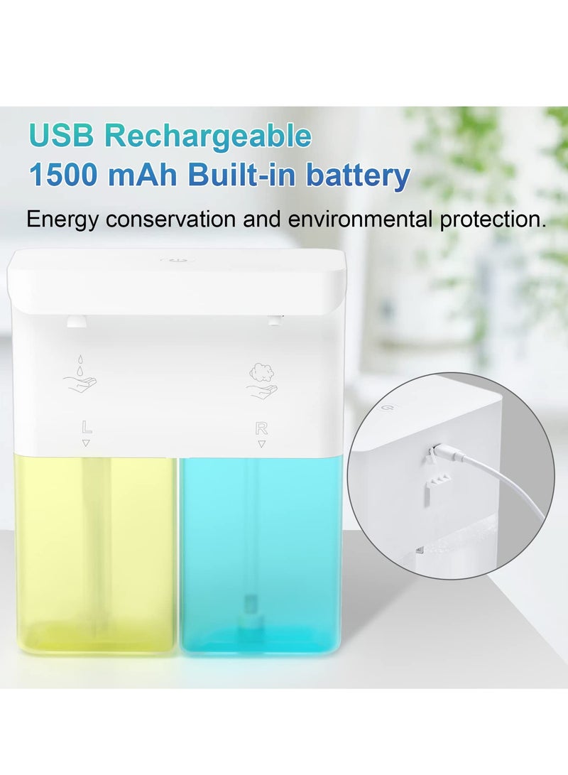Excefore Automatic Soap Dispenser, Liquid Hand Soap Dispenser for Bathroom, with 3 Adjustable Volume Control,Wall Mounted Rechargeable Dish Soap Dispenser for Bathroom Kitchen, 20.29oz - Image 2