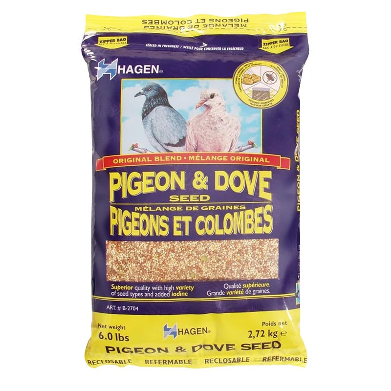Hagen Pigeon & Dove Seed, Nutritionally Complete Bird Food, original version, 6 Pound (Pack of 1) (B2704) - Image 1