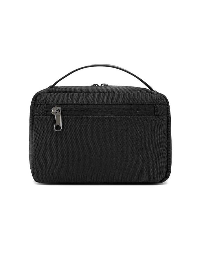 REBENUO Storage Bag with Charging Port, High Quality Travel Toiletry Kit, Perfect for Keeping Your Personal Items, BLACK | PS-829 - Image 2