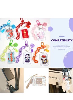 SYOSI 40Pcs Pendant Picture Frame Keyrings, Make Your Own Keyring Kit, Keychain Central Photo Frame Pendant for Kids To Assemble And Attach To Key Rings And Bags  - Image 2