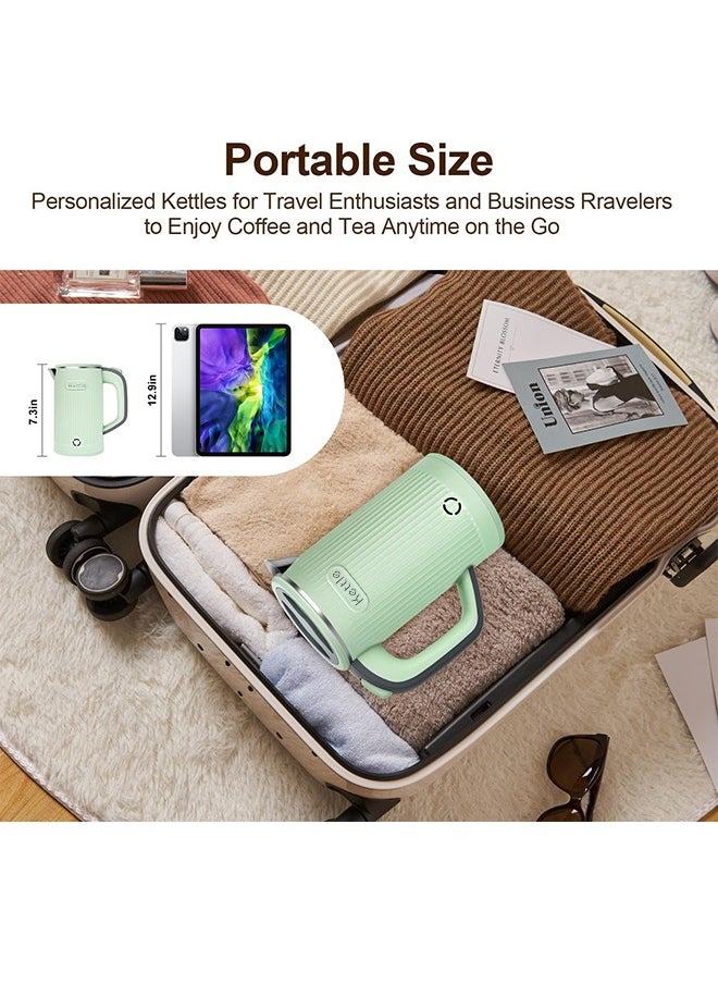 Generic - 800ml Portable Electric Kettle with Uk Plug, Stainless Steel Quick Boiling Travel Electric Bottle, Auto Shut Off and Dry Burning Protection - Image 1