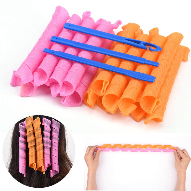 Orgrimmar 30PCS Magic Hair Curlers Curls Styling Kit, DIY No Heat for Extra Long (55 cm/ 21.65 inch) - Image 2