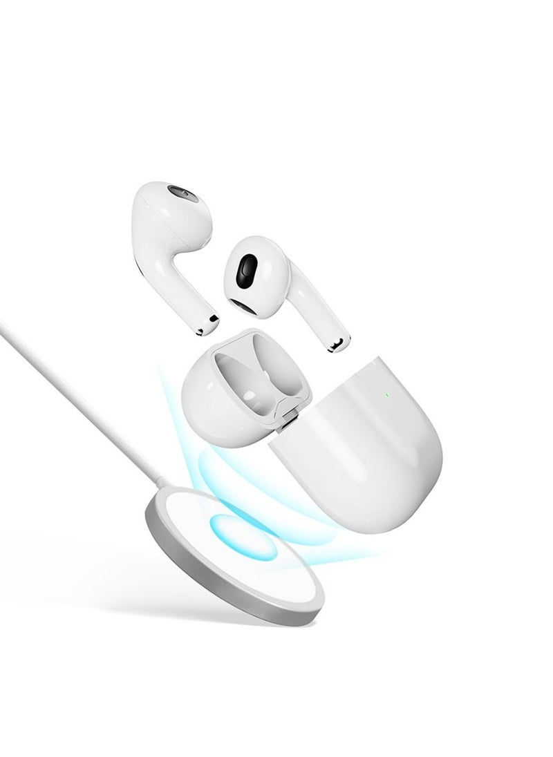 IQ TOUCH - True Wireless Stereo Earbuds With Built-in Microphone & Touch Control, Lightweight & Wireless Charging Case, 3 Hours of Talk Time, White Color - Image 1