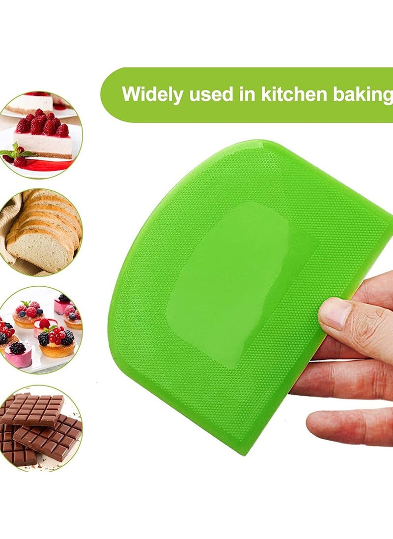 2PCS Plastic Dough Scraper Bowl Scraper Food-Grade Bench Scraper Flexible Dough Cutter Multipurpose Food Scrappers White&Green - pzsku/Z9DFEA55EC7D95F86502AZ/45/_/1738502955/bfc17816-a6fd-4ab4-8fc9-605ddb69f82c