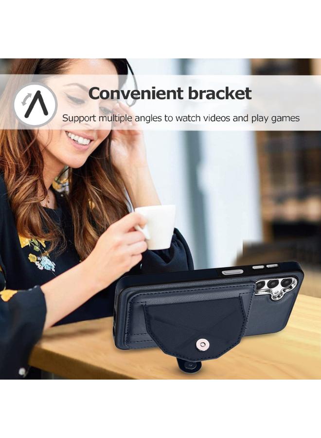 اس-توب جراب لهاتف Samsung Galaxy A13 5G / A04S / M13 5G جراب هاتف جلدي مقاوم للصدمات مع حامل بطاقة - Image 5