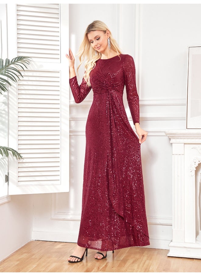 Madam Uniq Sequin Evening Dress  - Image 4