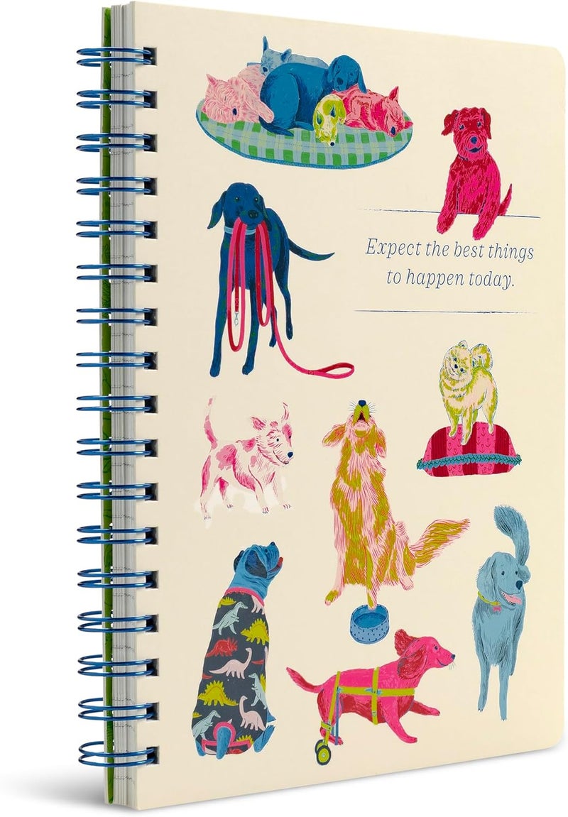 Compendium Spiral Notebook – Expect the Best Things to Happen Today – A Designer Spiral Notebook with 192 Lined Pages, College Ruled, 7.0" W x 9.25" H - Image 3
