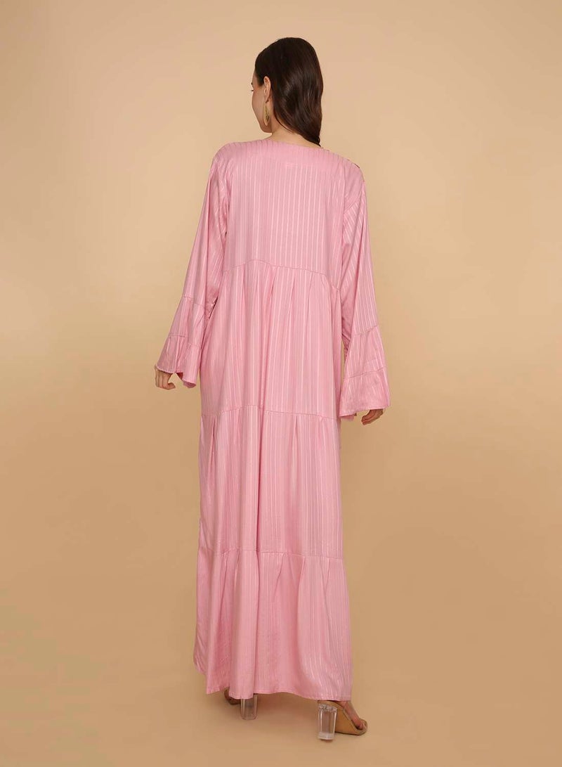 HANA & SARA Womens trendy long arabic kaftan jalabiya  dress - Image 2