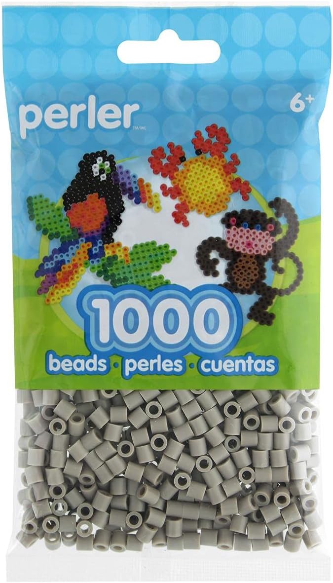 80-15260 Bulk Fuse Beads for Craft Activities, Stone Gray, Small, 1000pcs