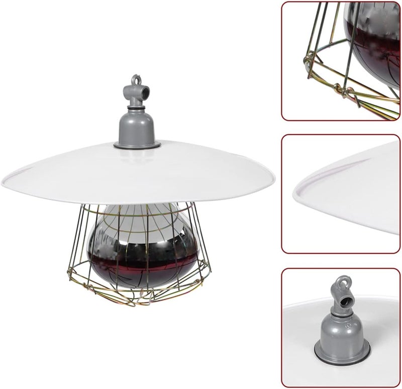150w Livestock Heating Lamp for Piglets Durable Heat Preservation Tool with Safe Structure Ceramic Design for Warmth and Anti-Scald Protection - Image 4