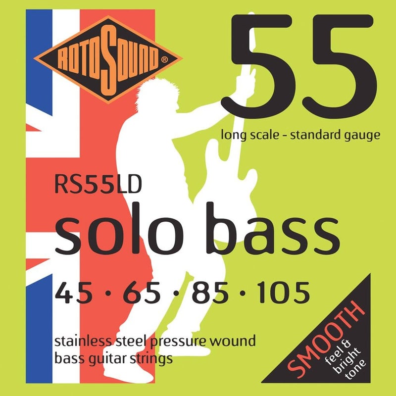 أوتار جيتار باس من نوع Rotosound RS55LD Linea Pressure Wound (45 65 85 105)