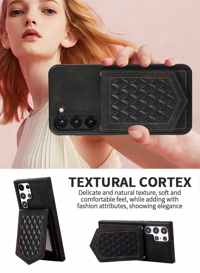 GROIC For Samsung Galaxy S23Plus 6.6 Wallet Case, Leather Phone Cover with Shoulder Strap Kickstand,Card Holder Wallet Phone Shell for Samsung Galaxy S23Plus - Image 5