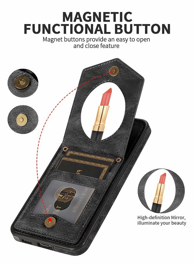 GROIC For Samsung Galaxy S23Plus 6.6 Wallet Case, Leather Phone Cover with Shoulder Strap Kickstand,Card Holder Wallet Phone Shell for Samsung Galaxy S23Plus - Image 4