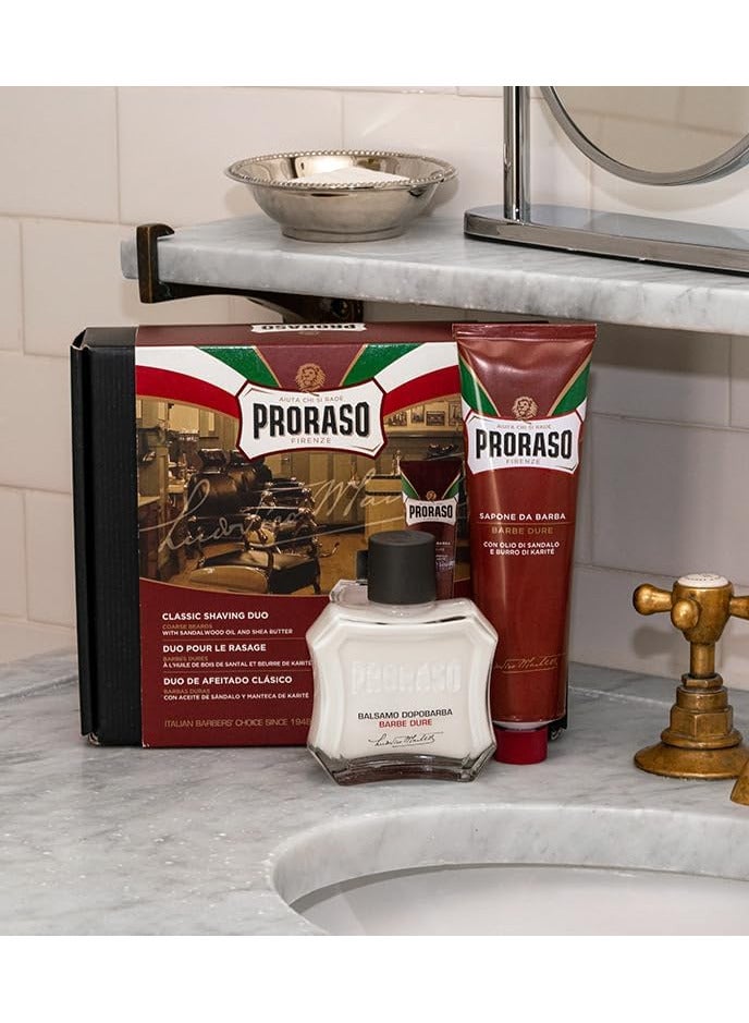 proraso Duo Set Shaving Cream & Aftershave Balm For Hard Beards - Image 3