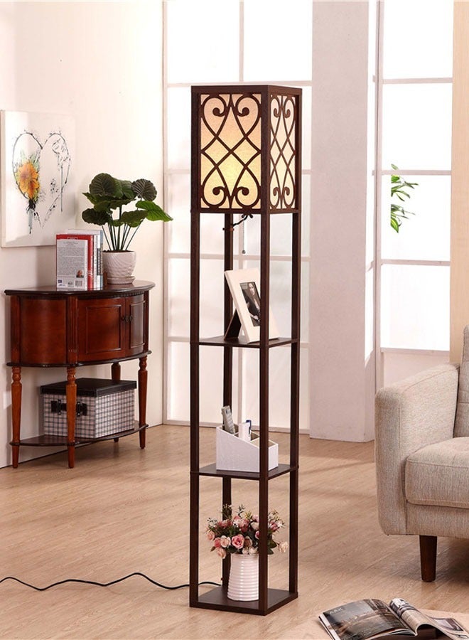 كلناميان غطاء من الكتان لغرفة النوم الحديثة على الطراز الاسكندنافي مع مصباح عمودي على الأرض - Image 1