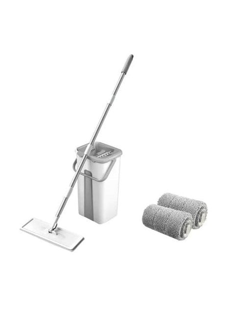 Microfiber Floor Mop Set with Bucket and Refill Roll with 2 Pads, Model CY3.31 EX015BLK2590