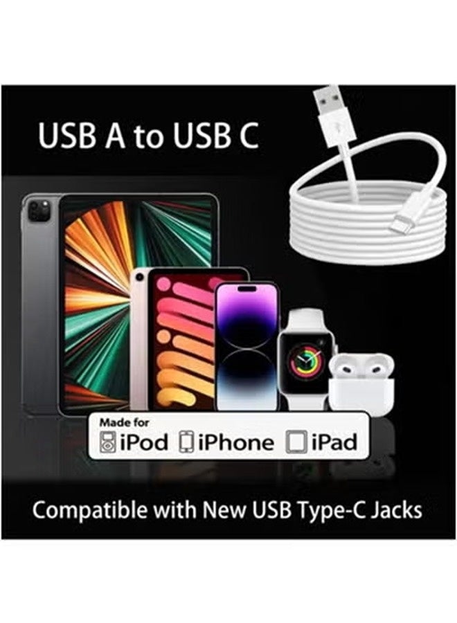 FASTWIN USB A to Type C CarPlay Car Cable for iPhone 16 Pro Max/iPhone 16/16 Plus/iPhone 15 Pro Max/iPhone 15/15 Plus CarPlay Charger, Fast Charging for iPad, Galaxy Devices and More (1 Meter) - Image 3
