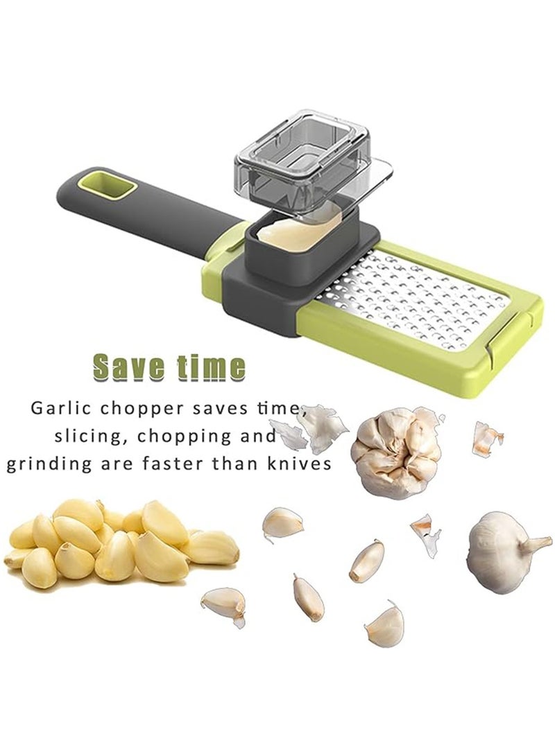 1Pcs Chopper,New Ginger Garlic Gadgets with Handle with Premium Stainless Steel Mini Grater with Food protective cover Nutmeg Grinder Potato Lemon Grater - Image 3