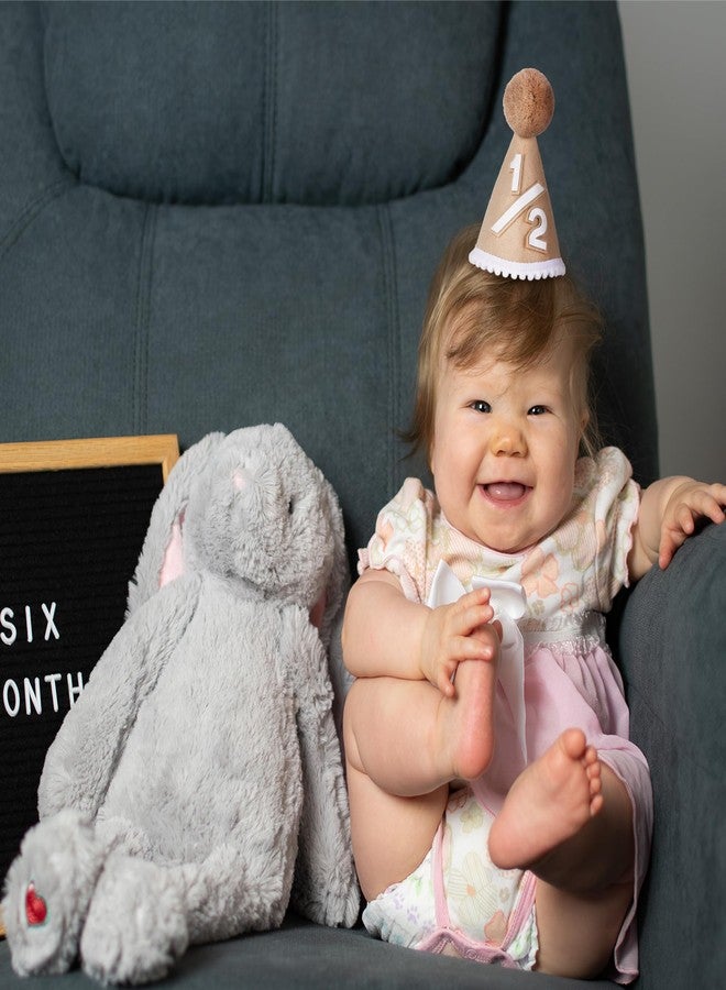 Dokuna 1/2 Birthday Decorations for Boy Girls, Beige 6 Months Birthday Decorations with Half Way to One Banner and Hat for Six Months Half Year Party - Image 5