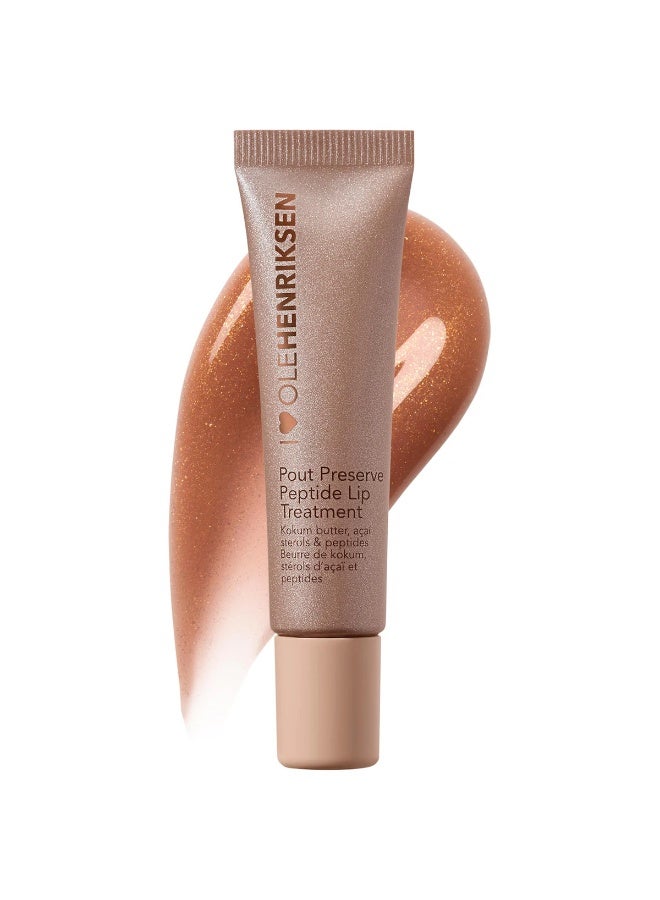Olehenriksen Pout Preserve Peptide Lip Treatment, Creme Brulee Glimmer - Image 1