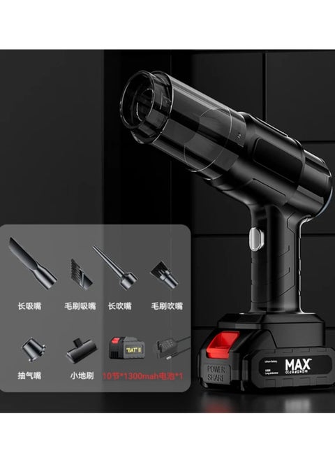 Portable Handheld Car Vacuum Cleaner – Wireless High-Power Lithium Battery with Replaceable Filter Design