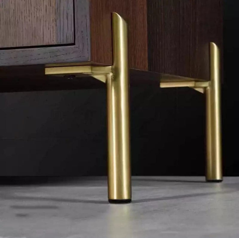 Aakash Dcor 6 2 8 Inch Gold Metal Sofa LegsSet of 4 Durable Replacement Sofa Paya Modern Rustproof Sturdy Furniture Legs for Home Office Handle Shape  - Image 3
