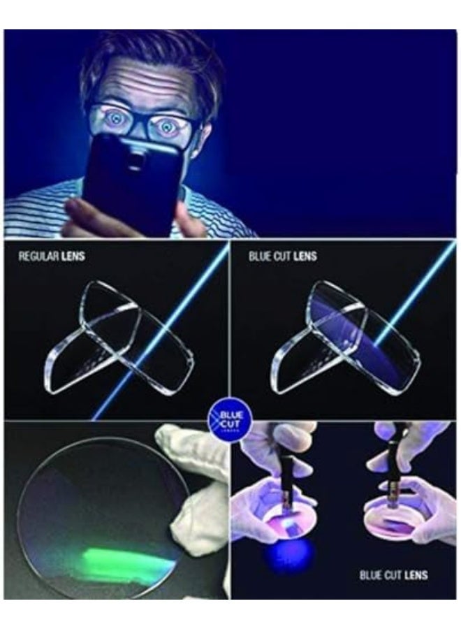 Player Blue light blocking prescription reading glasses for protection from mobile and computer screens, for men and women - handmade - with original case and cleaning cloth - Image 4