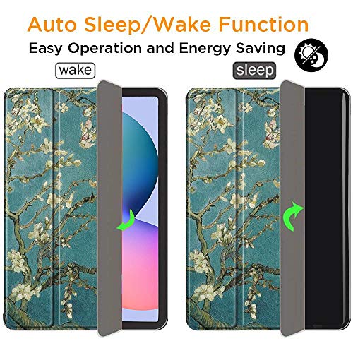 Robustrion Cover Samsung Galaxy Tab S6 Lite Tablet Cover Case Smart Flexible Case Cover with S Pen Holder for Samsung S6 Lite Tab 10.4 inch [Auto Sleep Wake Support] - Aqua - Image 2