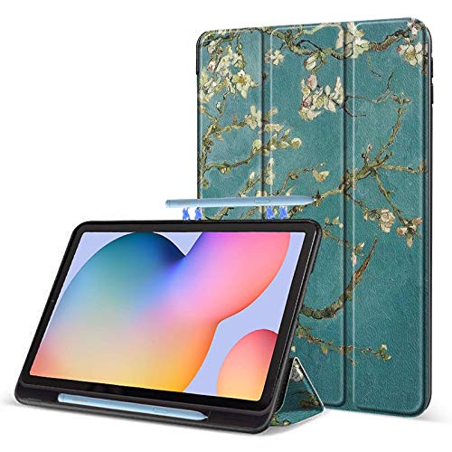 Robustrion Cover Samsung Galaxy Tab S6 Lite Tablet Cover Case Smart Flexible Case Cover with S Pen Holder for Samsung S6 Lite Tab 10.4 inch [Auto Sleep Wake Support] - Aqua - Image 1