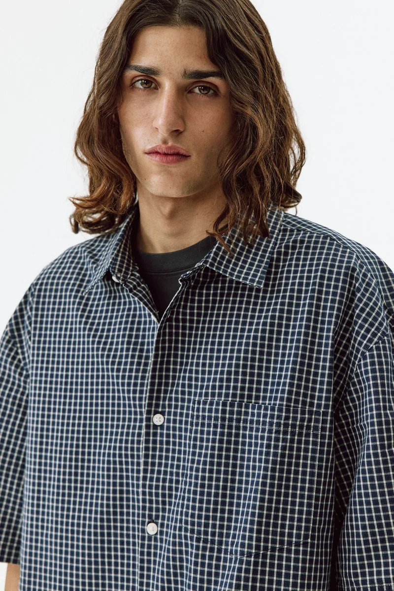 H&M  Relaxed Fit Cotton shirt for Men | Best Price UAE