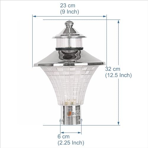 BENE Nice RG Garden Light (23 Cm Steel Finish 1 Pc) - Image 4