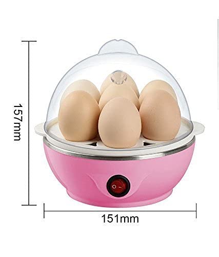 PERPART Egg Boiler Electric Automatic Off 7 Egg Poacher for Steaming Cooking Also Boiling and Frying Multi Colour - Image 5