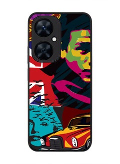 Stylizedd Rugged Black Edge case for Huawei nova 11i , Slim fit Soft Case Flexible Rubber Edges Anti Drop TPU Gel Thin Cover - Retro Spy  - Image 1