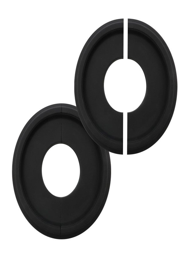 Semetall ميدالية سقف سوداء من Semetall، قطعتان، 10 بوصات، ميدالية سقف من البولي يوريثان للإضاءة، مناسبة لتركيبات الإضاءة، ومراوح السقف، والثريات - Image 1
