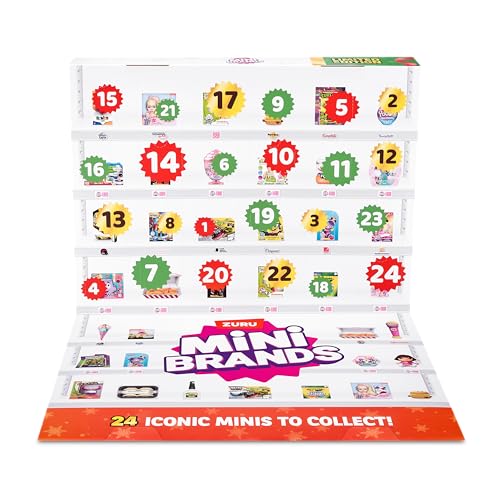 Mini Brands Advent Calendar 2024 by ZURU Mini Brands Limited Edition Advent Calendar, Includes Mini Brands, Mini Toys & Foodie Mini Brands, Mystery Collectibles Toys Comes with 24 Minis - Image 5