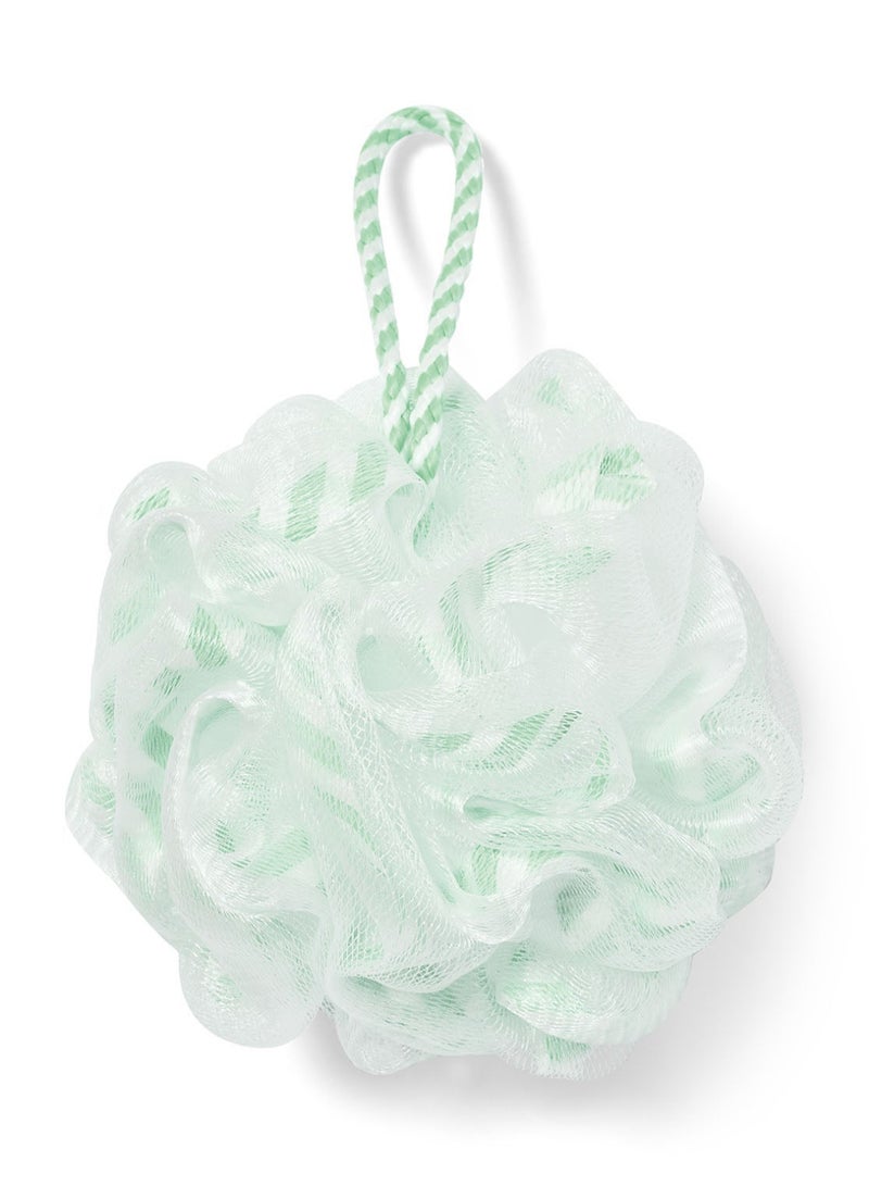 Bath & Body Works Green Gingham Loofah Bath Sponge 
