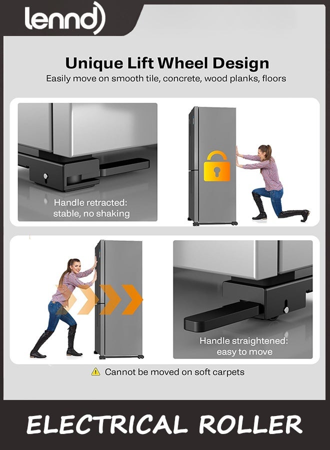LENND Appliance Rollers Heavy Duty,Newest Extendable Appliance Sliders,Liftable Washing Machine Base,Easily Move Washer and Dryer Machines,Refrigerators - Image 4