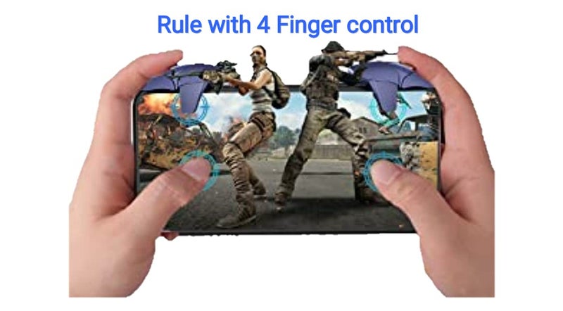 Game Zone Original Shark Shape Triggers, Controller with ABS Technology for Mobile Gaming PUBG BGMI Free FIRE COD etc for Smartphone - Image 4