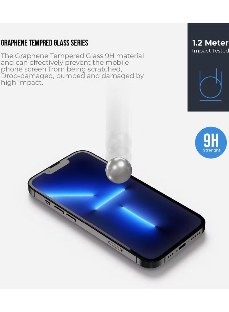 IAF Graphene Tempered Glass Screen Protector compatible with iPhone 13 Pro Max - Image 1
